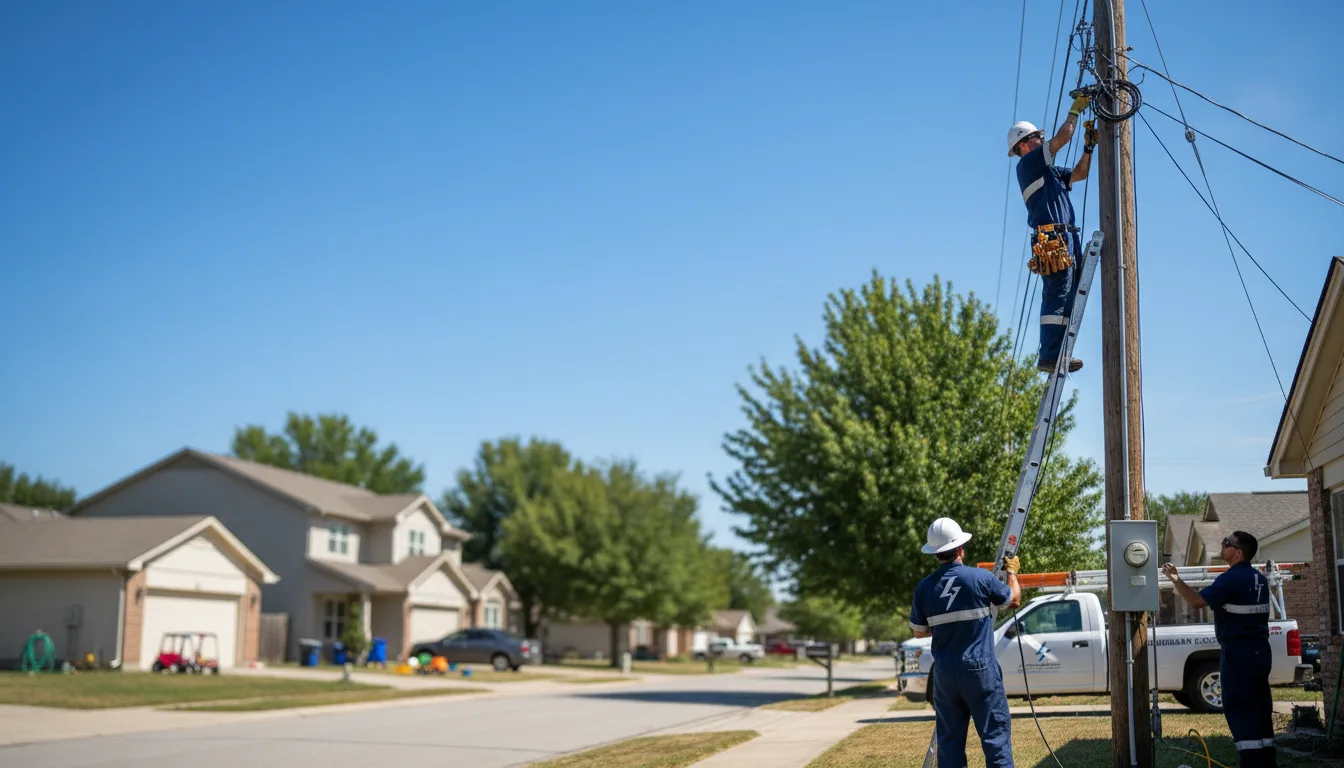 Residential electrician providing installation services in District Heights, MD
